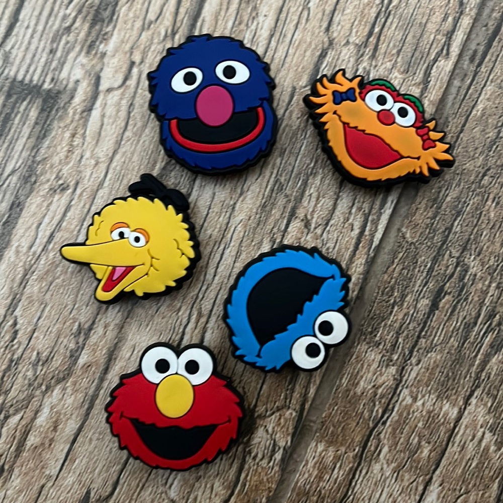Sesame street croc charms